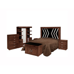 Recamara Verona KS tabaco